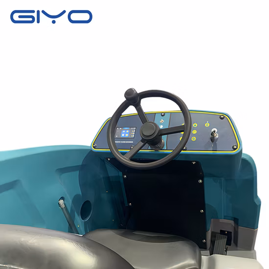 Máquina automática de limpieza de pisos para uso comercial Secadora depuradora de concreto de doble cepillo