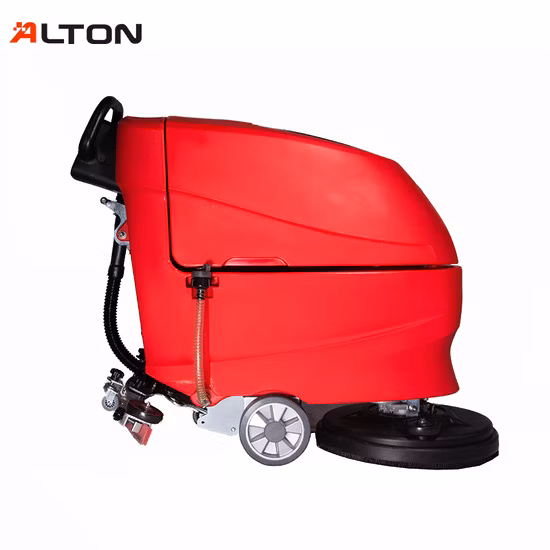 Máquina de limpieza de pisos de empuje manual Caminar detrás de la fregadora